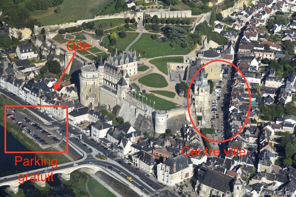 En Plein Coeur : Charmant Gite Centre Amboise Bagian luar foto
